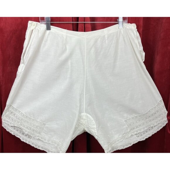 1x XL  Vintage 1910 20s  30s Summer Cotton  lounge shorts Flapper Edwardian - Picture 1 of 5